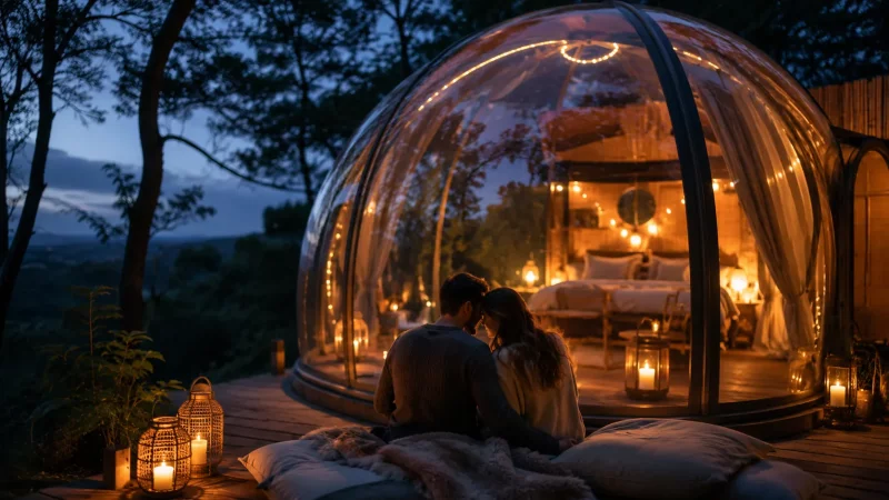 Nuit insolite en amoureux : 10 id�es pour un week-end inoubliable