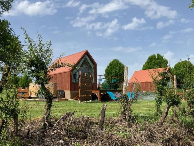 Les Magnolias, tiny house avec bain nordique privatif