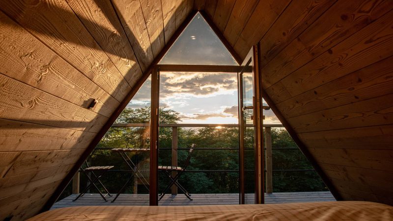 Le Sheep Inn, tiny house A-Frame avec bain nordique