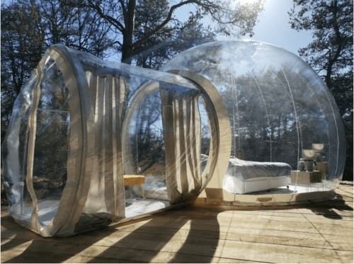 Les R�ves �toil�s, bulle transparente sous les �toiles