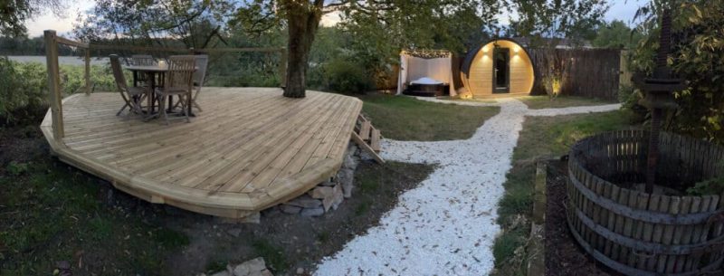 Tonneau insolite avec spa privatif