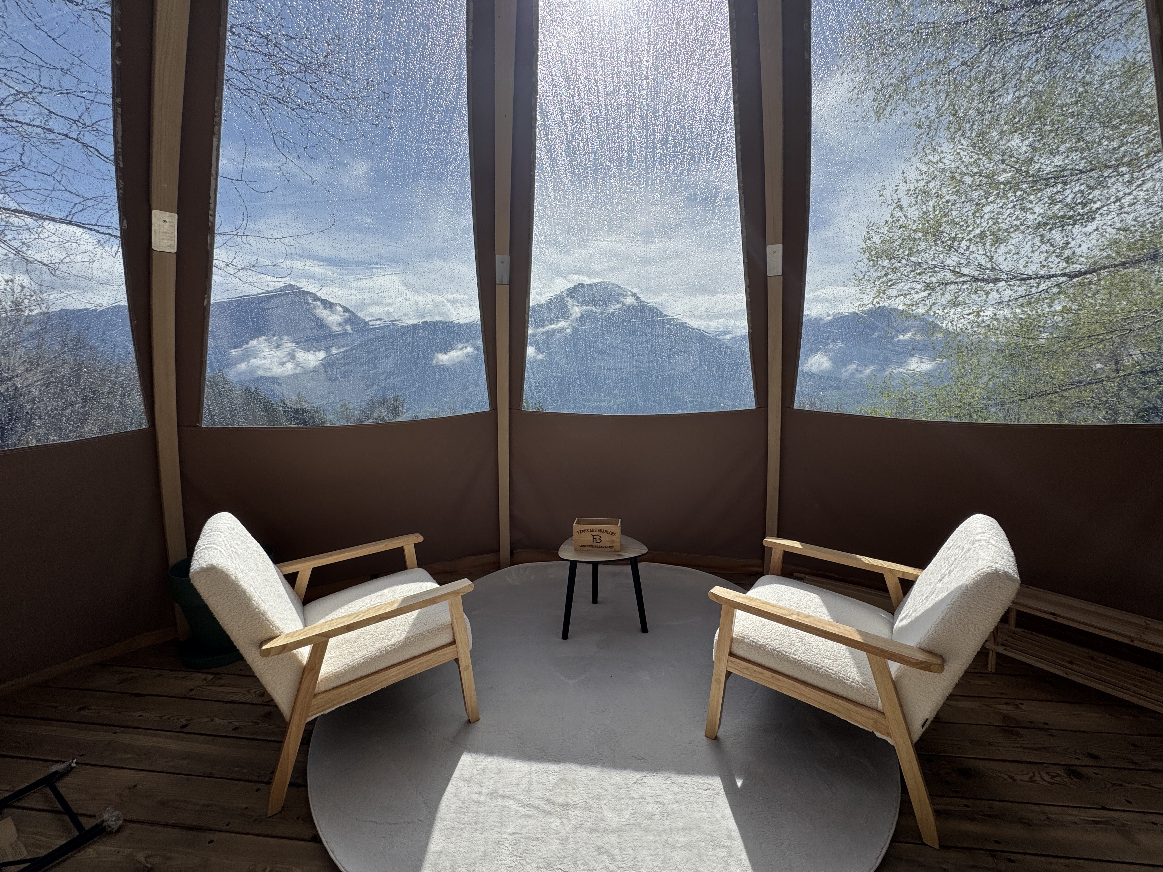 Wigwam bulle avec spa privatif
