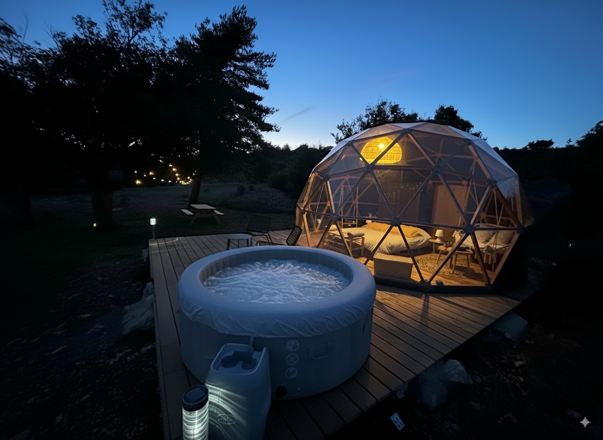 Le D�me �toil� avec jacuzzi privatif