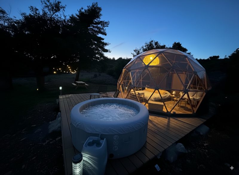 Le D�me �toil� avec jacuzzi privatif
