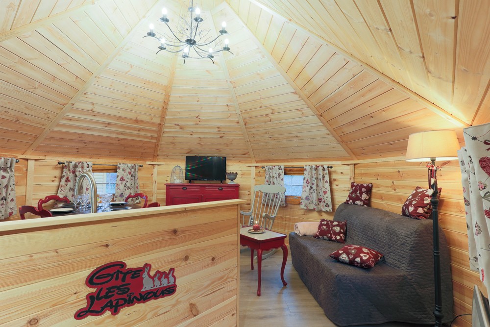 G�te Les Lapinous, double kota finlandais avec spa privatif