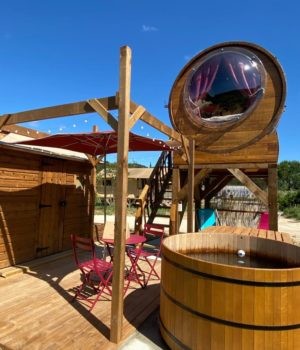 Foudrenlair SPA, cabane sur pilotis avec spa privatif
