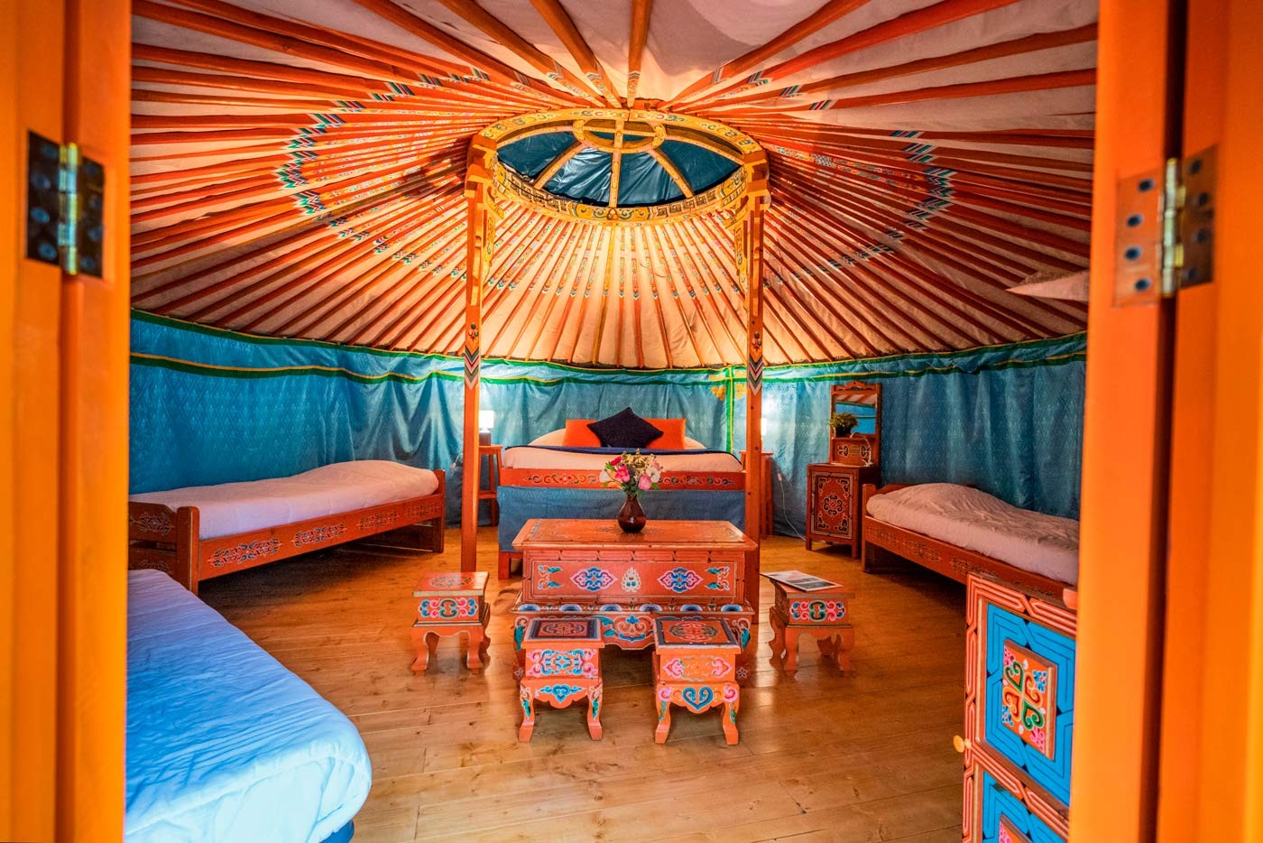 Les Yourtes, h�bergements traditionnels mongols