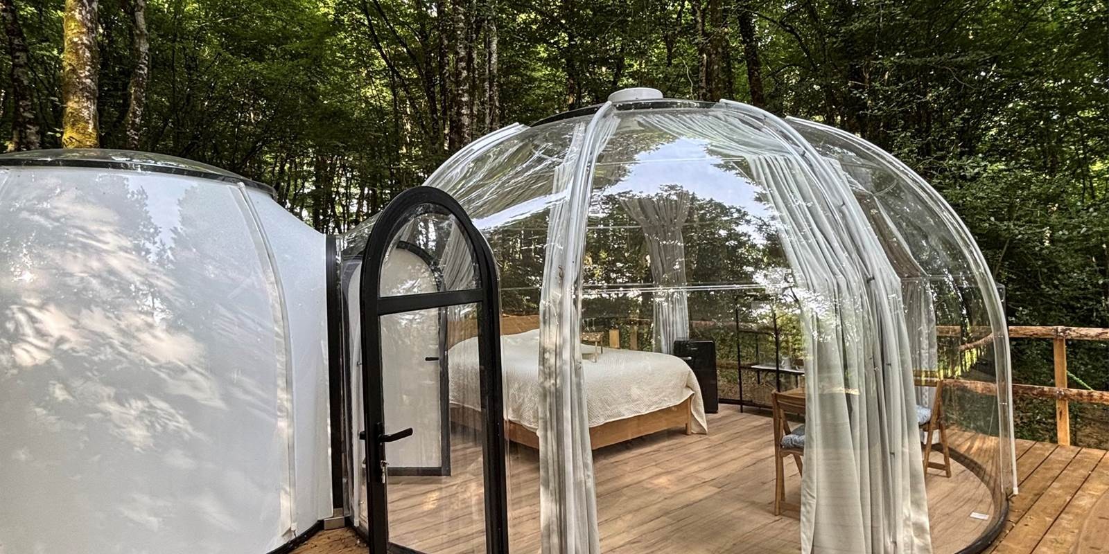 La Bulle, bulle insolite avec bain nordique privatif