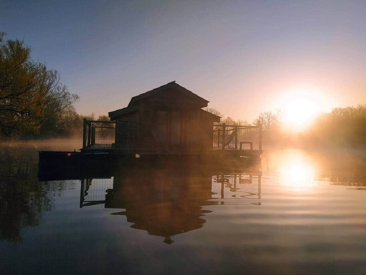 La Cabane des R�veurs, cabane flottante