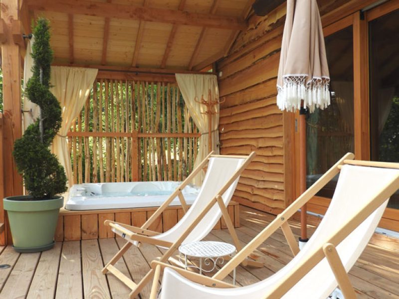 La Cabane, cabane avec spa privatif