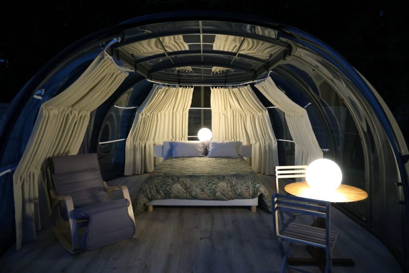 La Bulle de nuit, bulle insolite transparente